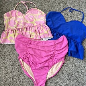 Kortni Jeanne Maternity Swim Bottoms Plus two Tops